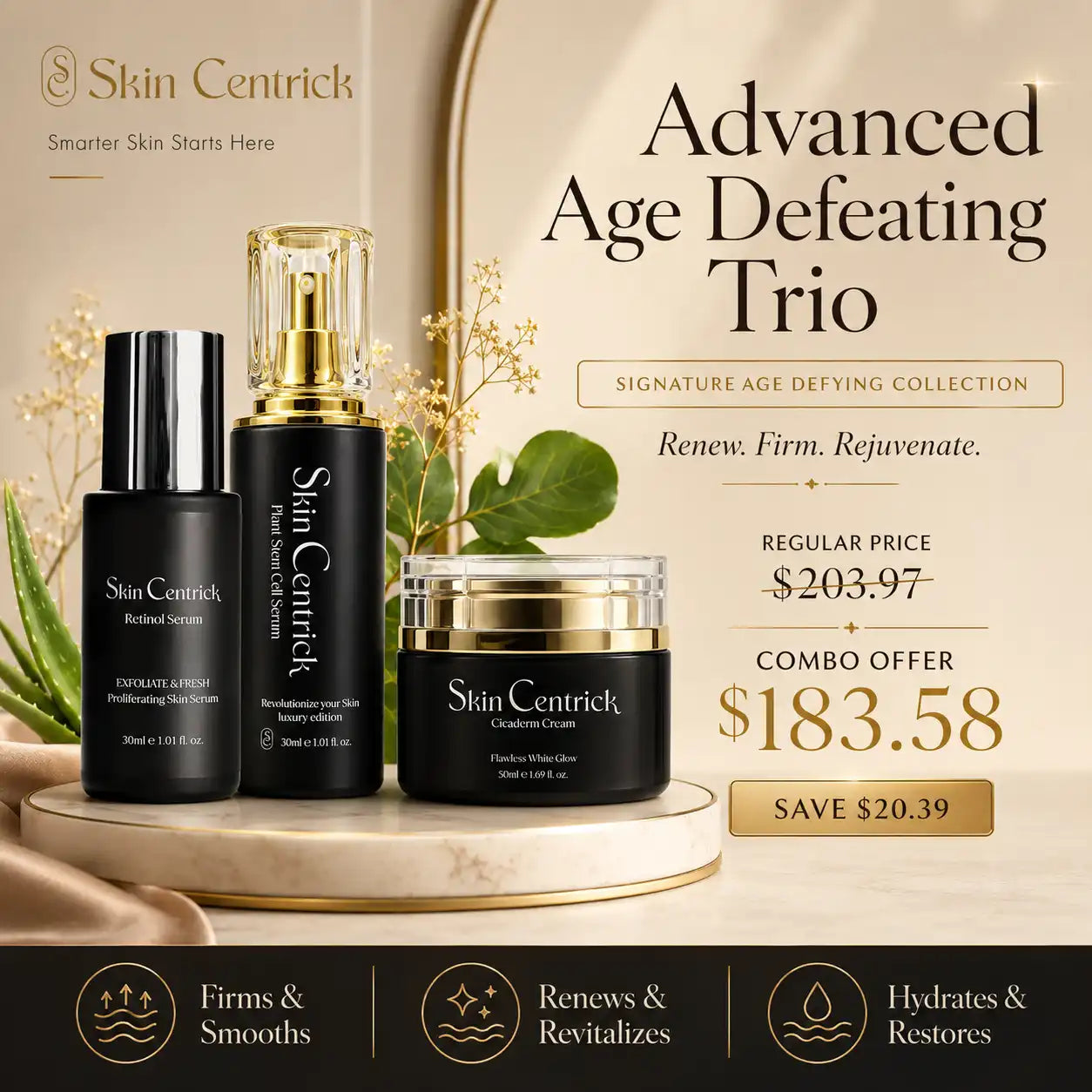 Advanced Age Defeating Trio