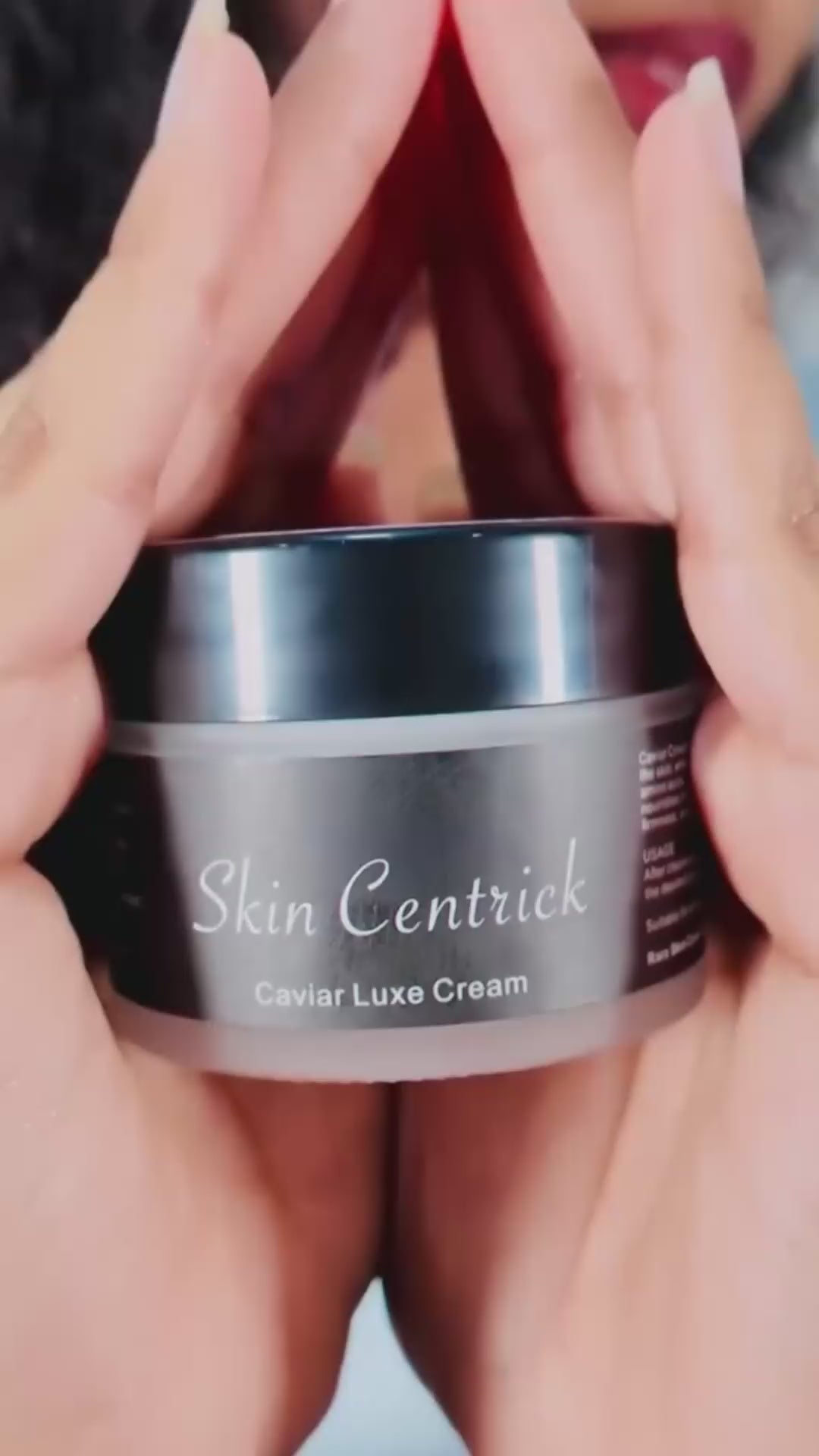 Caviar luxe cream application video