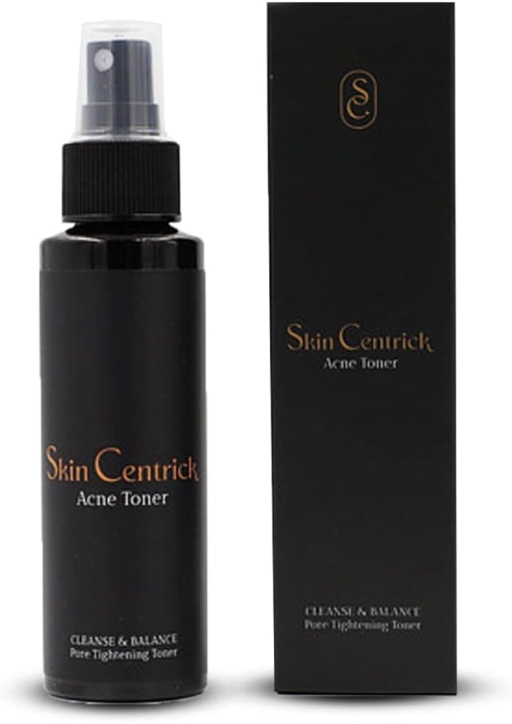 Skin Centrick - Toner de acne para o rosto - Infundido com óleo de árvore de tee, ácido salicílico, niacinamida, ácido glicol - Gentle para sua pele e mantém você hidratado